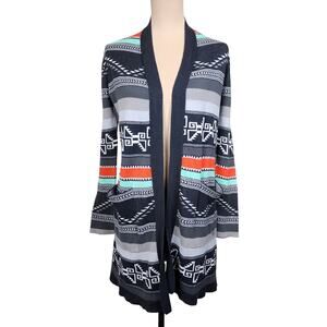 Billabong Small Tribal Aztec Cardigan Sweater